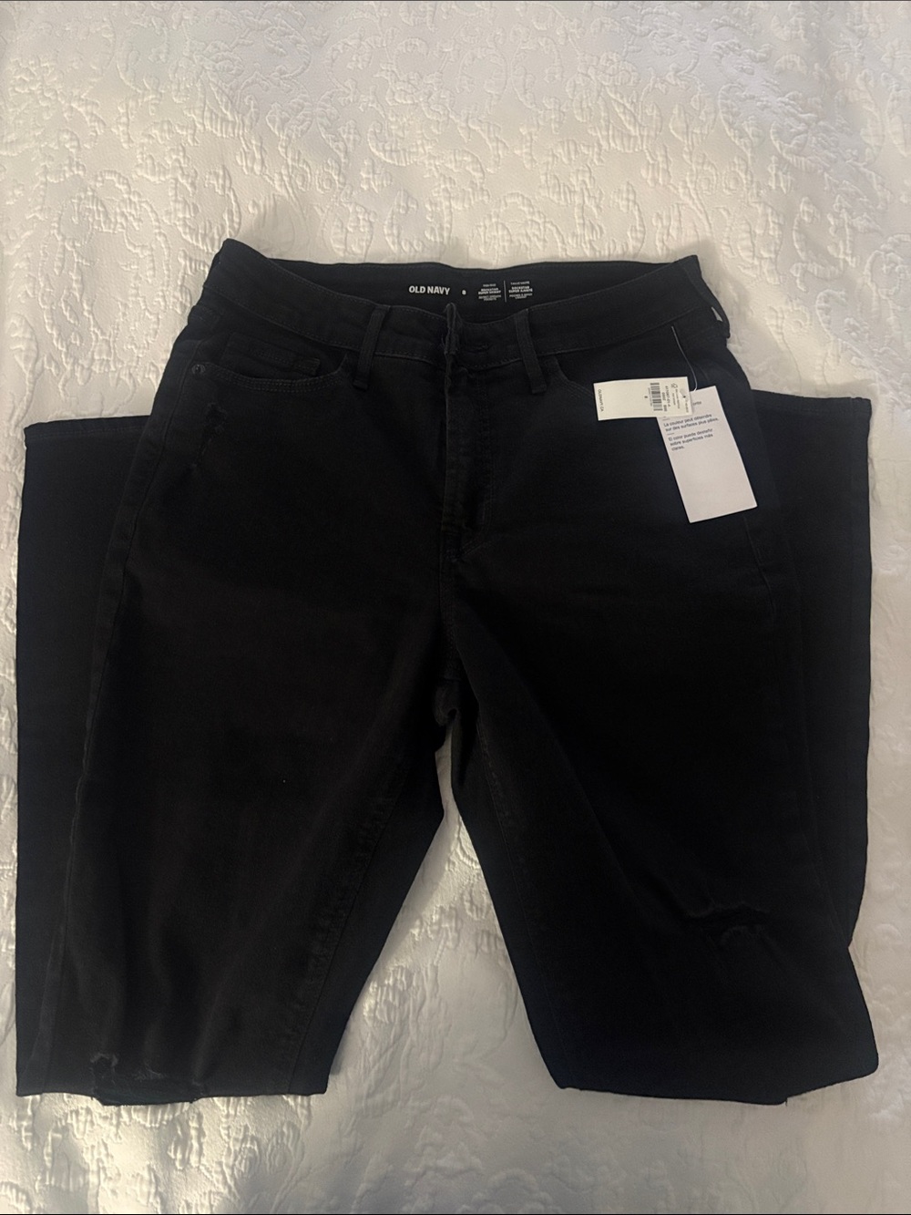 Old Navy High Rise Rockstar Super Skinny Black Jeans